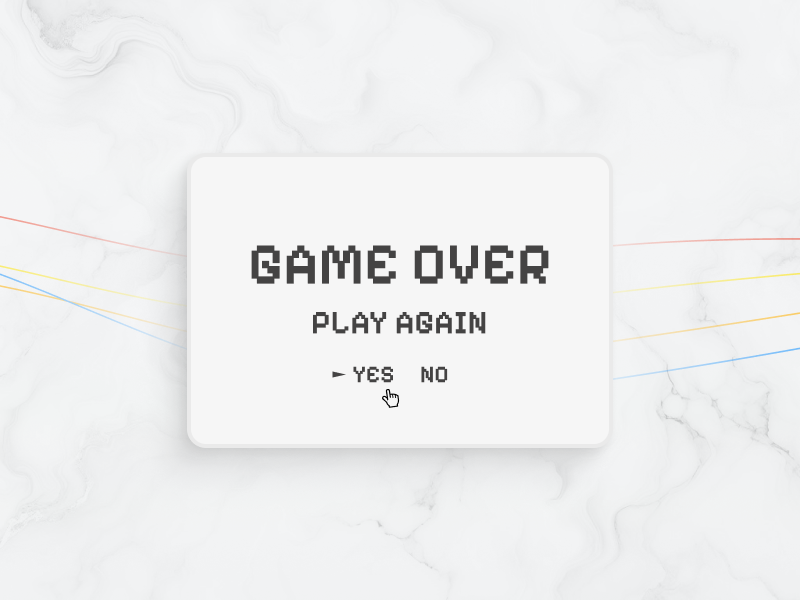 Game-over image