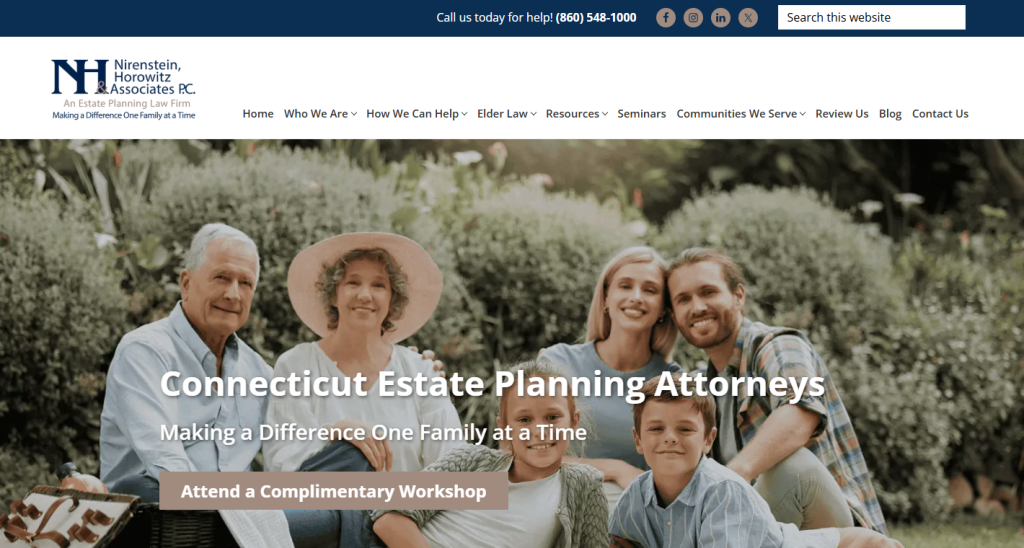 Nirenstein, Horowitz & Associates P.C. Best Estate Planning Website